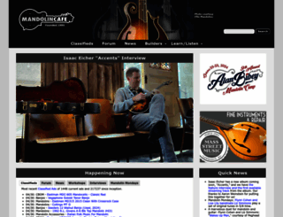 mandolincafe.com screenshot