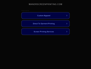 mandrscreenprinting.com screenshot