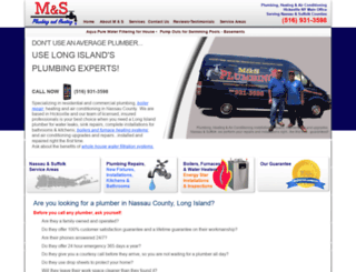 mands-plumbing.com screenshot