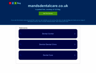 mandsdentalcare.co.uk screenshot