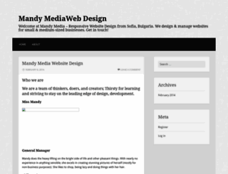 mandymediawebdesign.wordpress.com screenshot