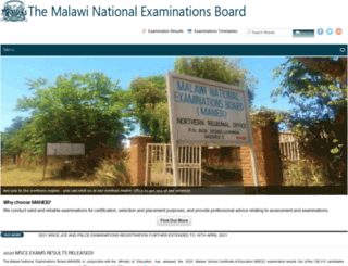 maneb.edu.mw screenshot