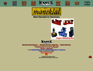 maneklalexports.com screenshot