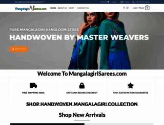 mangalagirisarees.com screenshot