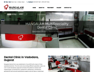 mangalamdentalclinic.com screenshot