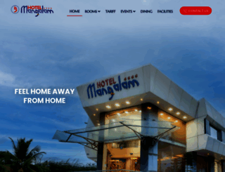 mangalamhotels.com screenshot