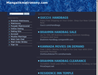 mangalikmatrimony.com screenshot