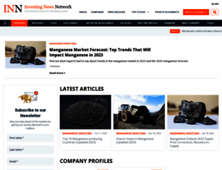 manganeseinvestingnews.com screenshot