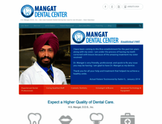 mangatdental.com screenshot