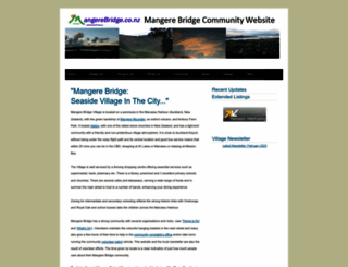 mangerebridge.co.nz screenshot
