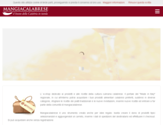 mangiacalabrese.com screenshot