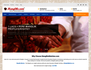 mangliksmatches.com screenshot
