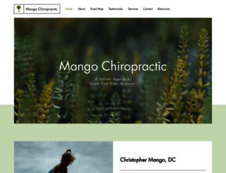 mangochiropractic.com screenshot