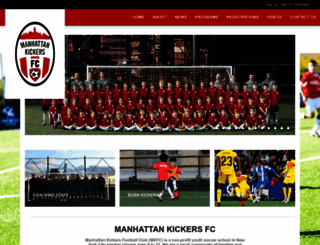 manhattankickersfc.com screenshot