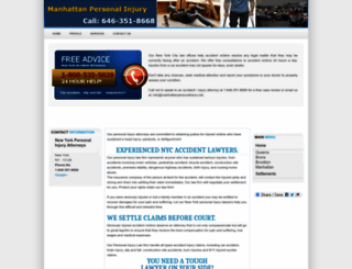 manhattanpersonalinjury.net screenshot