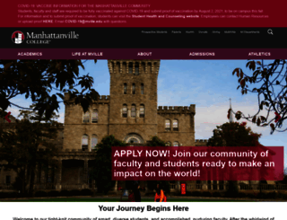 manhattanville.edu screenshot