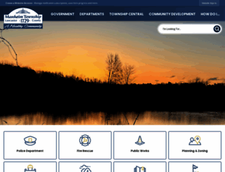 manheimtownship.org screenshot