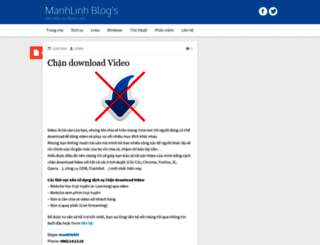 manhlinh.net screenshot