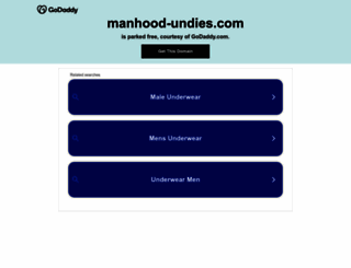 manhood-undies.com screenshot