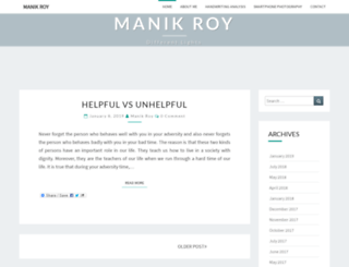 manikroy.com screenshot