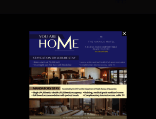manila-hotel.com.ph screenshot