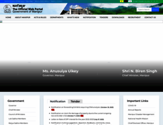 manipur.gov.in screenshot
