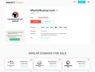 manishkumar.com screenshot