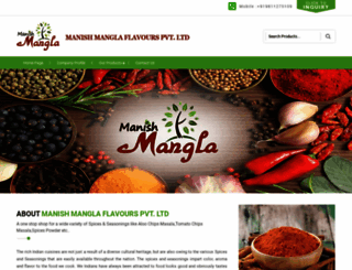 manishmanglaflavours.com screenshot