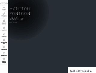 manitoupontoonboats.com screenshot