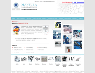 manjulalab.com screenshot