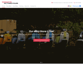 manleysmotorcycles.com screenshot