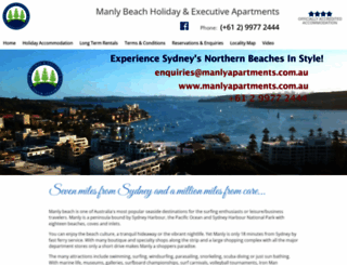 manlyapartments.com.au screenshot
