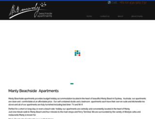 manlybeachsideapartments.com.au screenshot
