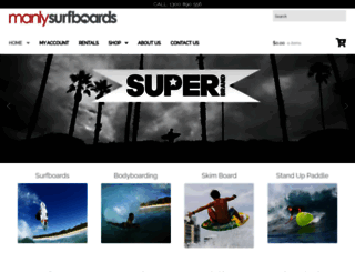 manlysurfboards.com.au screenshot