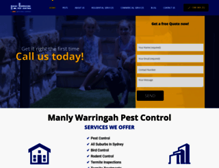 manlywarringahpest.com.au screenshot