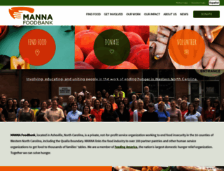 mannafoodbank.org screenshot