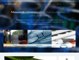 mannatechscience.com screenshot