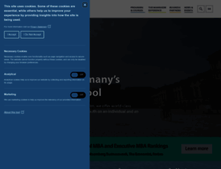 mannheim-business-school.com screenshot