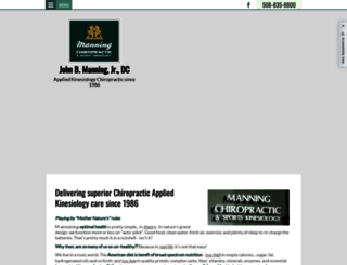 manningchiropractic.com screenshot