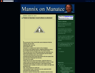 mannixonmanatee.blogspot.com screenshot
