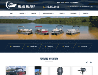mannmarineboats.com screenshot
