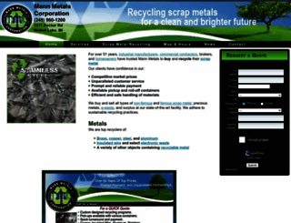 mannmetalrecycling.com screenshot