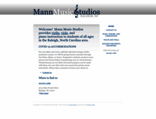 mannmusicstudios.com screenshot