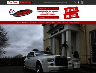 manns-limousines.co.uk screenshot