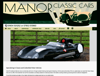 manorclassiccars.com screenshot