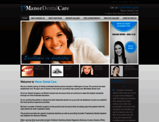 manordentalcare.co.uk screenshot