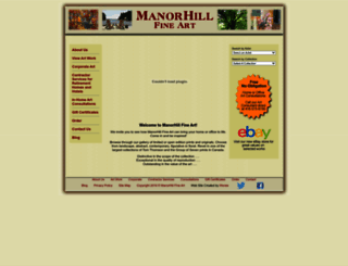 manorhillfineart.com screenshot