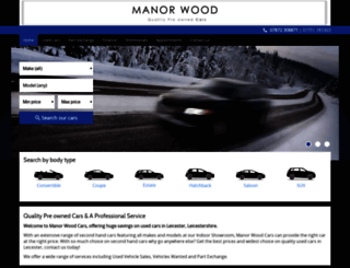 manorwoodcarsltd.co.uk screenshot