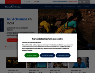 manosunidas.org screenshot