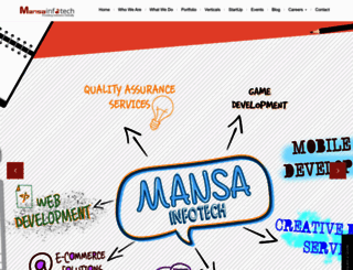 mansainfotech.com screenshot